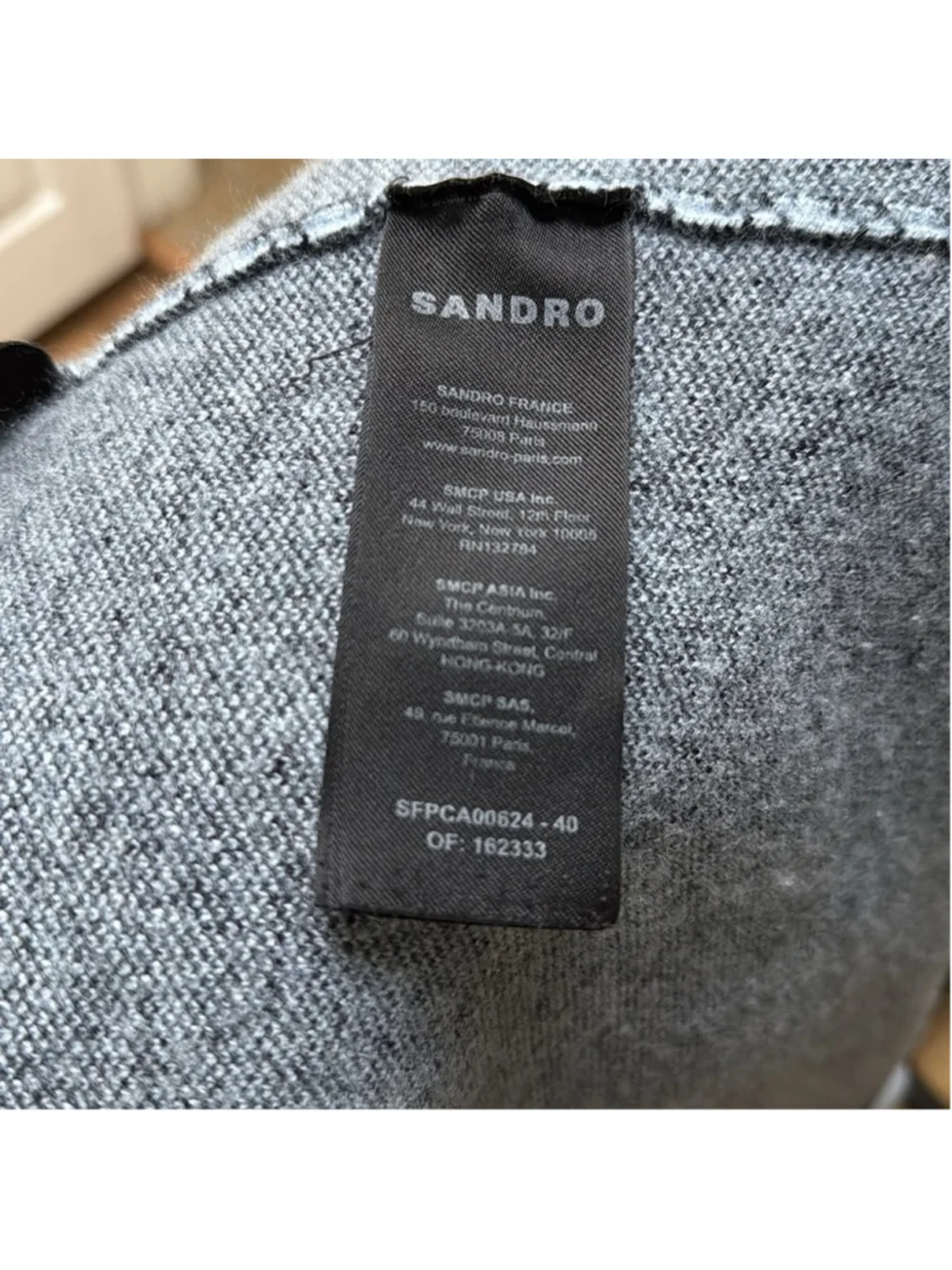 Sandro blue Cardigan Sweater V-Neck size 1 US size small